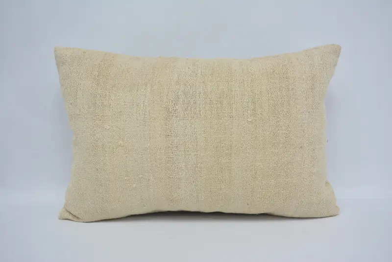 Shabby Chic Pillow Sham, Vintage Pillow, Muted Cushion, Boho Pillow, Interior Designer Pillow, 16x24 Beige Pillow Sham, Pillow Cover - 1