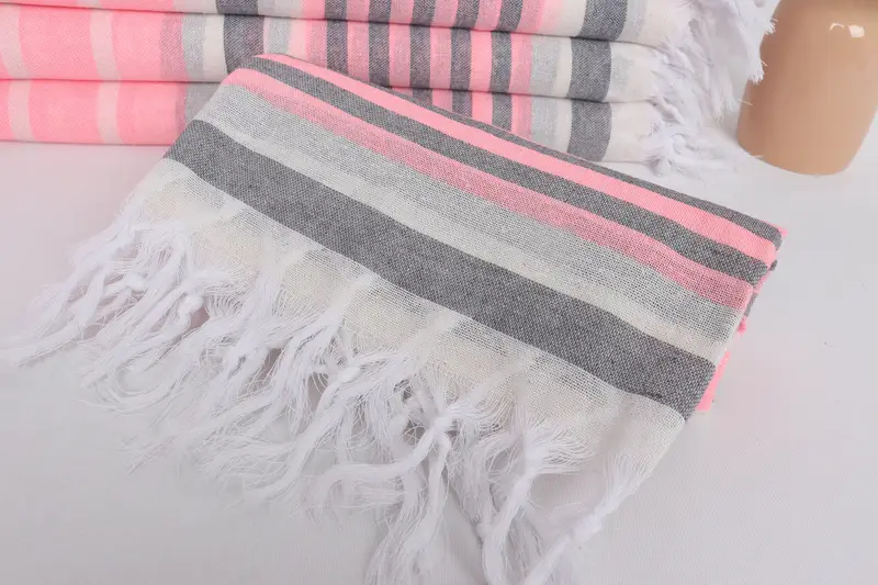 Sand-free towel, Fouta towel, Gift For Best Friend, Pool Towels, 68x40 Cotton Striped Towel, Monogram Beach Towel, Arizona Bachelorette Party Favors - 4