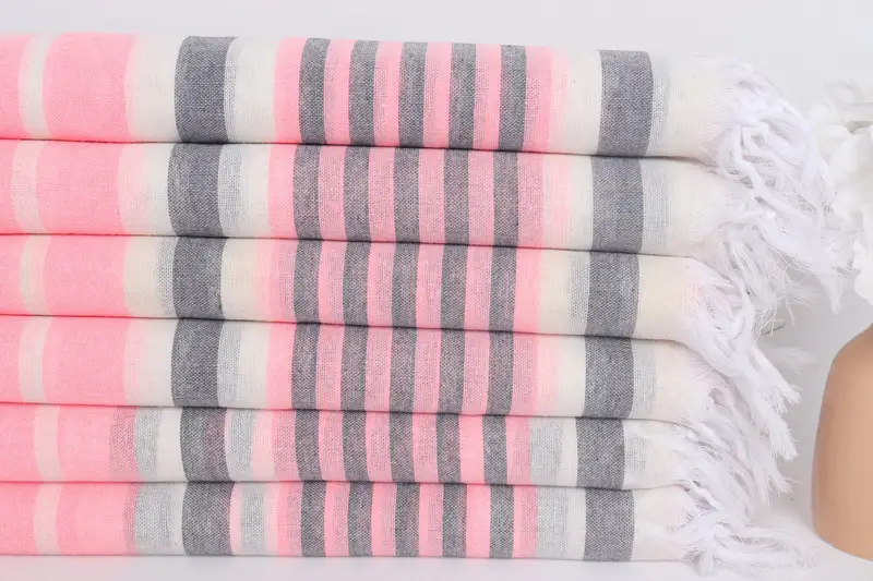 Sand-free towel, Fouta towel, Gift For Best Friend, Pool Towels, 68x40 Cotton Striped Towel, Monogram Beach Towel, Arizona Bachelorette Party Favors - 3