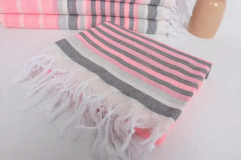 Sand-free towel, Fouta towel, Gift For Best Friend, Pool Towels, 68x40 Cotton Striped Towel, Monogram Beach Towel, Arizona Bachelorette Party Favors - 5