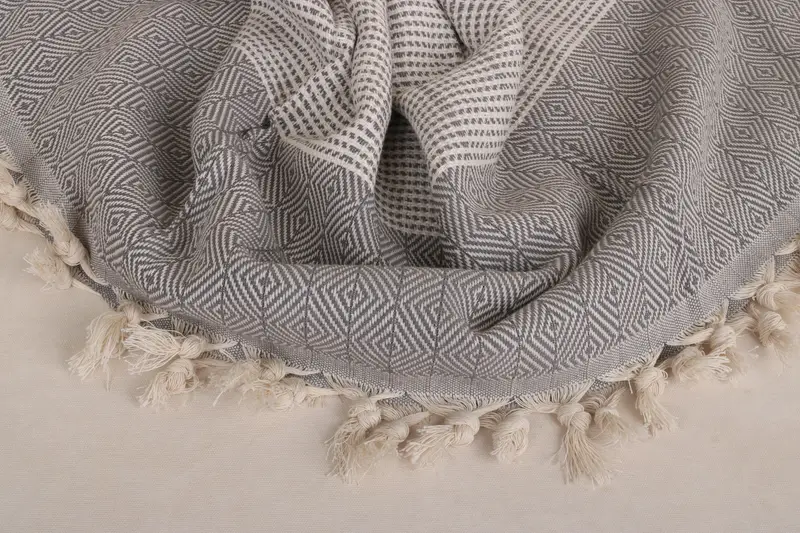 Boho Throw Blankets, Bride Gift, Bachelorette Gifts, Halloween Blanket, Personalized Blanket, Turkish Blanket Queen, 80x70 Cotton Diamond Towel - 7