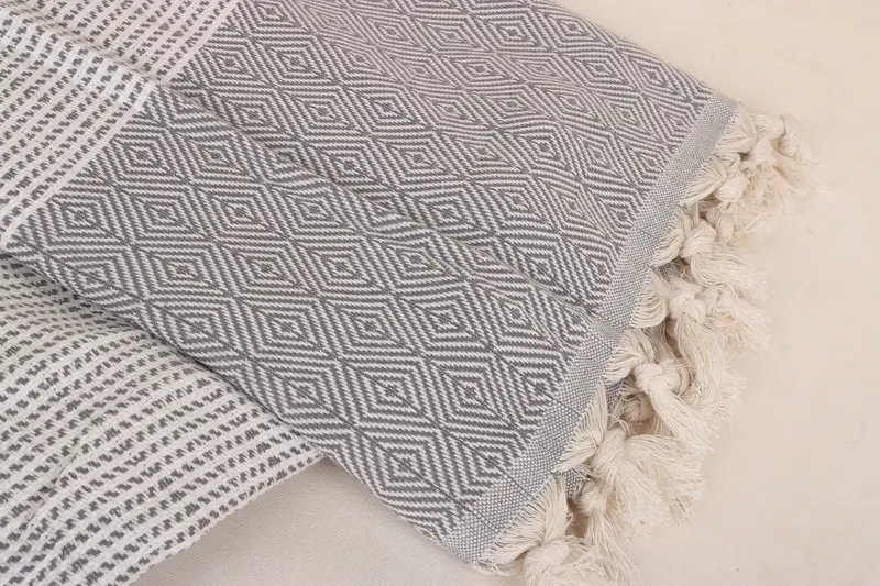 Boho Throw Blankets, Bride Gift, Bachelorette Gifts, Halloween Blanket, Personalized Blanket, Turkish Blanket Queen, 80x70 Cotton Diamond Towel - 8