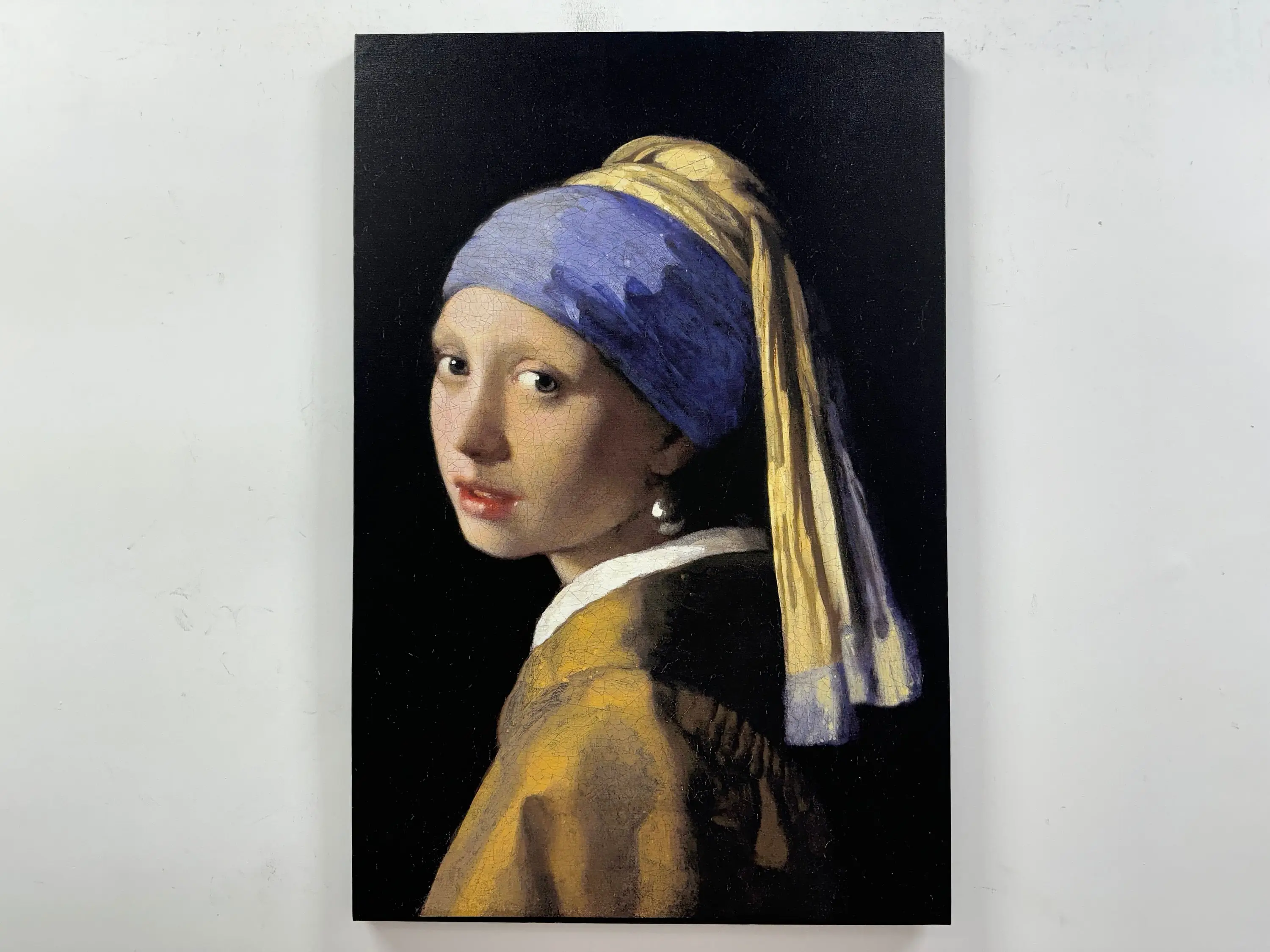 Vermeer's 'Girl with a Pearl Earring' Printed Canvas Art - 1
