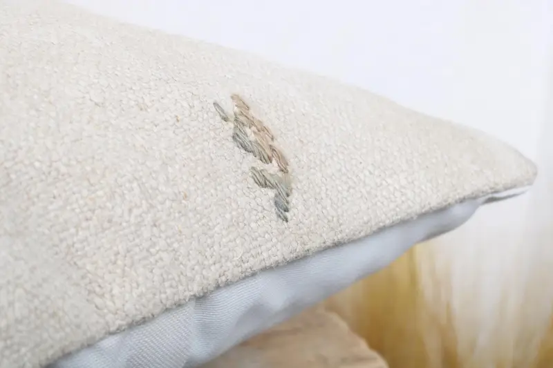 Gift Pillow, Kilim Cushion Sham, Patio Pillow Case, Kilim Pillow, Pillow Case, Handwoven Pillow Cover Pillow Case, 16x16 White Pillow Sham - 6