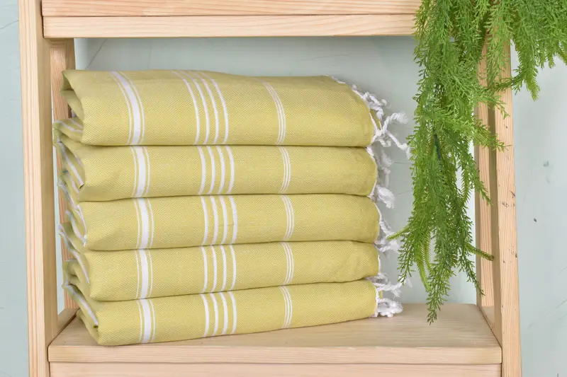 Sand-resistant towel, Beach towel, Embroidery Towel, Bridesmaid Gifts, Baby Boy Gift, Turkish Beach Towel Monogram, 70x40 Cotton Striped Towel - 1