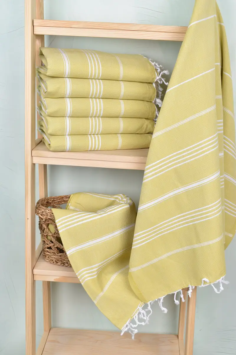 Sand-resistant towel, Beach towel, Embroidery Towel, Bridesmaid Gifts, Baby Boy Gift, Turkish Beach Towel Monogram, 70x40 Cotton Striped Towel - 3