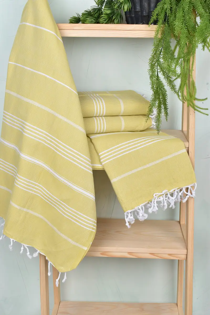 Sand-resistant towel, Beach towel, Embroidery Towel, Bridesmaid Gifts, Baby Boy Gift, Turkish Beach Towel Monogram, 70x40 Cotton Striped Towel - 6