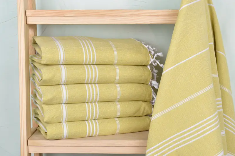 Sand-resistant towel, Beach towel, Embroidery Towel, Bridesmaid Gifts, Baby Boy Gift, Turkish Beach Towel Monogram, 70x40 Cotton Striped Towel - 2
