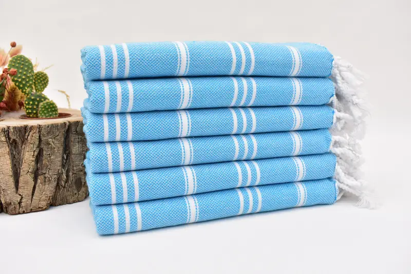 Turkish Hand Towel, Wedding Gift Kitchen Towel, Wedding Favors, Bachelorette Party Favors, 40x24 Cotton Striped Towel, Personalized Hand Towel - 2