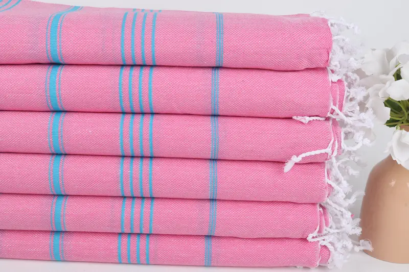 Personalized Gift, Bridesmaid Gift Towel, Baby Boy Gift, Holiday Towel, Bridal Shower Gift, 70x40 Cotton Striped Towel, Turkish Towel Monogram - 3