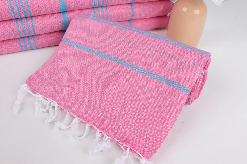 Personalized Gift, Bridesmaid Gift Towel, Baby Boy Gift, Holiday Towel, Bridal Shower Gift, 70x40 Cotton Striped Towel, Turkish Towel Monogram - 4
