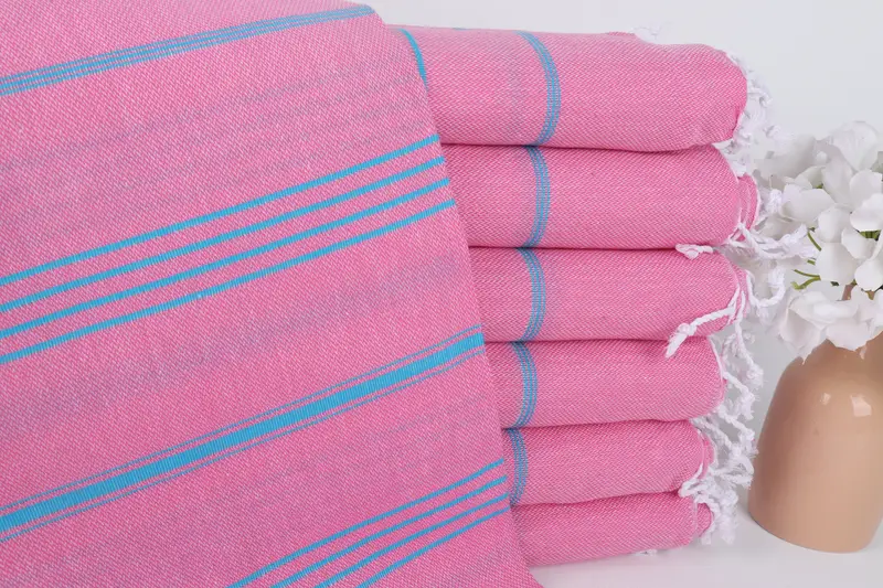 Personalized Gift, Bridesmaid Gift Towel, Baby Boy Gift, Holiday Towel, Bridal Shower Gift, 70x40 Cotton Striped Towel, Turkish Towel Monogram - 1