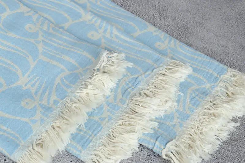 Quick-drying peshtemal towel for poolside, Bachelorette Party Gift, Turkish Towel USA, Thin towel, 70x36 Cotton Fish Design Towel, Personalize Gift - 6