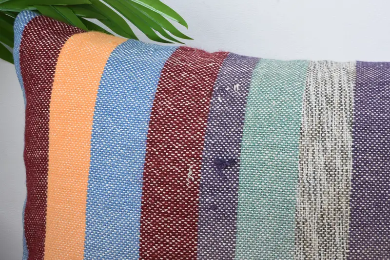 Oriental Pillow Sham, Antique Pillows, Authentic Pillow Sham, Pillow for Couch, Home Decor Pillow, 12x20 Green Pillow, Cushion, Bolster Pillow Sham - 2