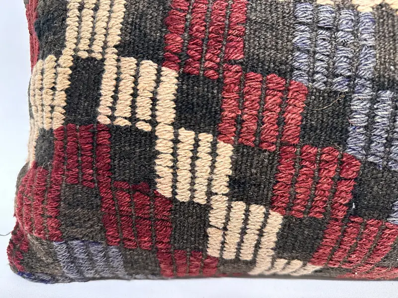 Cushion Cover, 12x36 Pink Cushion, Interior Designer Pillow, Turkish Corner Pillow Cover, Kilim Pillow, Anatolian Pillow Sham, Vintage Kilim Pillow - 4
