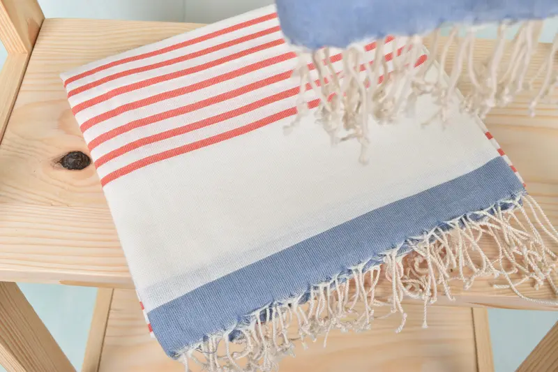 Gift For Him, Cute Beach Towel, 70x40 Cotton Striped Towel, Personalized Gift, Handmade Gift, Gym Towel, Luxury towel, Luxury Turkish Bath Towel - 5