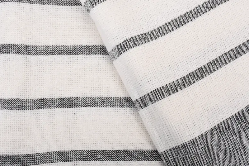 Wedding Anniversary Gift, 68x39 Cotton Striped Towel, Handmade Gift, Monogrammed Beach Towel, Anniversary Gift For Her, Custom Beach Towel - 5