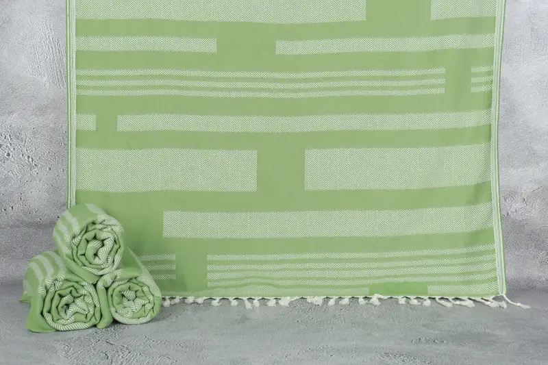 Quick-dry towel, Best Wedding Gift, Best Beach Towel, 68x38 Cotton Chevron Towel, Xmas Gifts, Best Friend Wedding Gift, Absorbent Turkish towel - 1