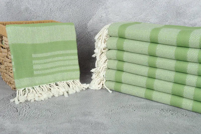 Quick-dry towel, Best Wedding Gift, Best Beach Towel, 68x38 Cotton Chevron Towel, Xmas Gifts, Best Friend Wedding Gift, Absorbent Turkish towel - 4