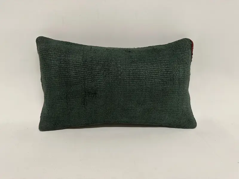 Brown Southwestern Embroidered Pillow, 12x20 Inches Decorative Pillow - 1