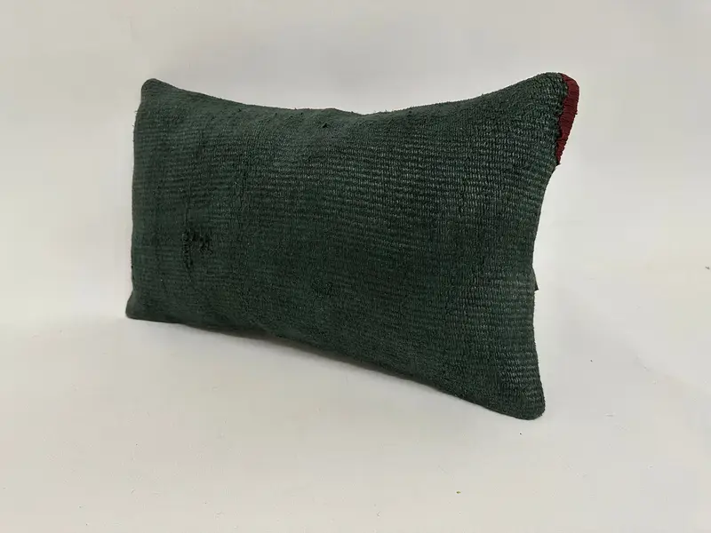 Brown Southwestern Embroidered Pillow, 12x20 Inches Decorative Pillow - 4