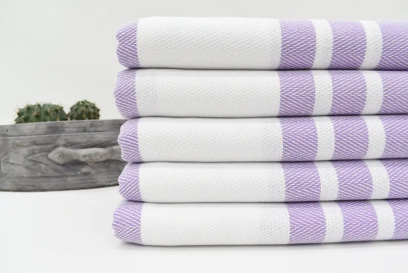 Bridal Party Gifts, Turkish Towel Beach, 70x40 Cotton Herringbone Towel, First Wedding Anniversary Gift, Quick-dry towel, Soft towel, Spa Towel - 2