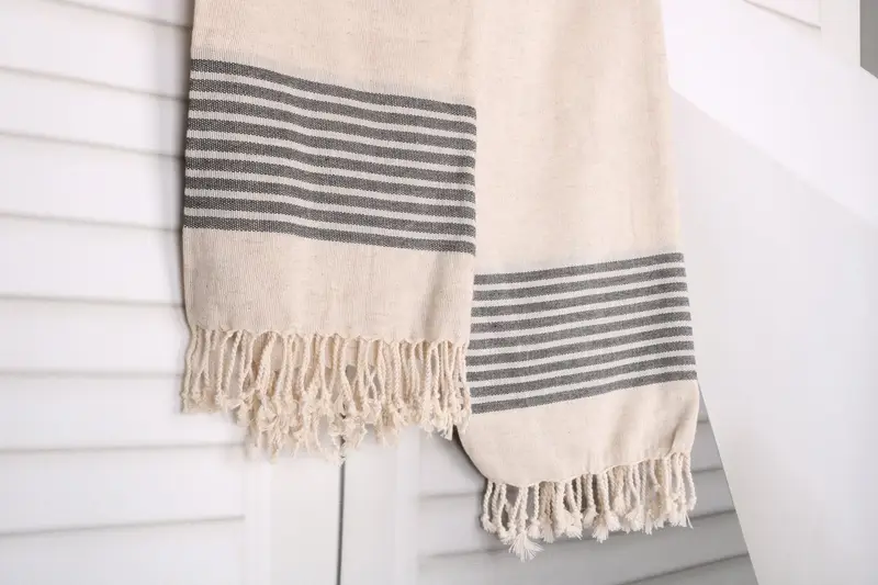 Peshtemal Towel, 70x38 Linen Striped Towel, Arizona Bachelorette Party Favors, Absorbent towel, Wedding Towel, Unique Gift, Personalized Beach Towel - 8