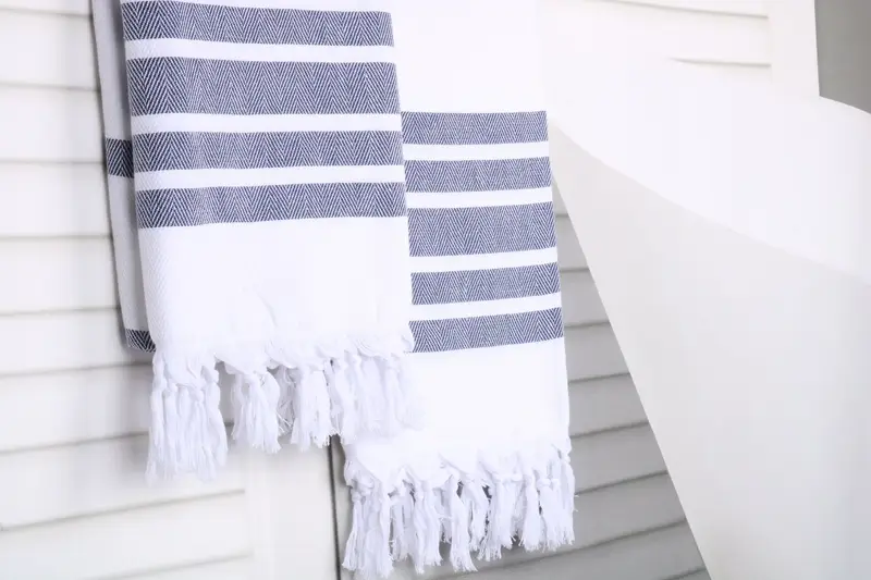 70x40 Cotton Herringbone Towel, Absorbent Turkish towel, Best Wedding Gift, Sand-resistant towel, Merry Christmas Gifts, Organic Turkish towel - 8