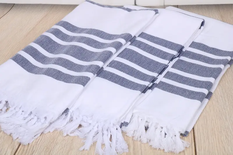 70x40 Cotton Herringbone Towel, Absorbent Turkish towel, Best Wedding Gift, Sand-resistant towel, Merry Christmas Gifts, Organic Turkish towel - 6