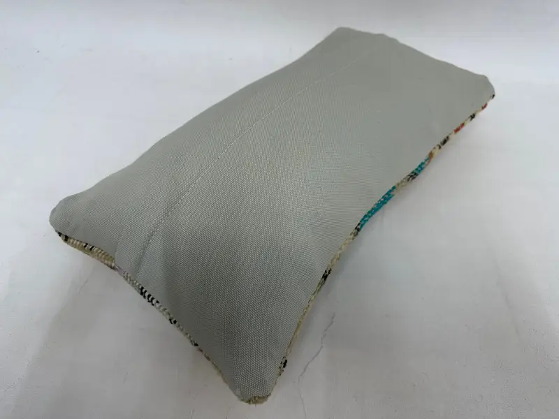 Türkischer Kilim -Kissen, Kissenschein, Kilim -Kissen, Luxuskissen -Hülle, Vintage Kilim -Wurfkissen, 10x20 beige Kissenbezüge - 7