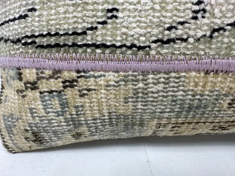 Türkischer Kilim -Kissen, Kissenschein, Kilim -Kissen, Luxuskissen -Hülle, Vintage Kilim -Wurfkissen, 10x20 beige Kissenbezüge - 4