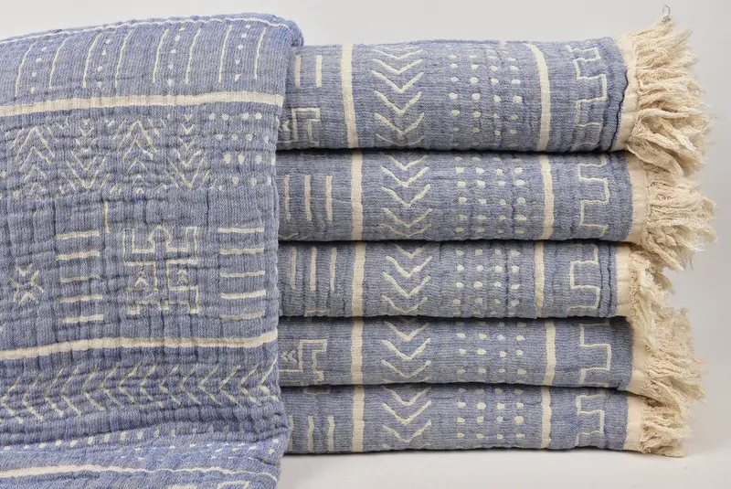 Beach Wedding Favor, 92x80 Cotton Ethnic Design Towel, Tablecloth, Baby Boy Gift, Throw Blanket Couch, Turkish Cotton Throw Blanket, Turkish Blanket - 1