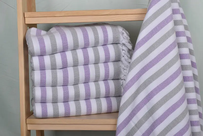Embroidery Towels, 64x40 Cotton Striped Towel, Fouta towel, Beach Towel Bulk, Bachelor Bachelorette Party Favors, Turkish bath towel for spa - 2