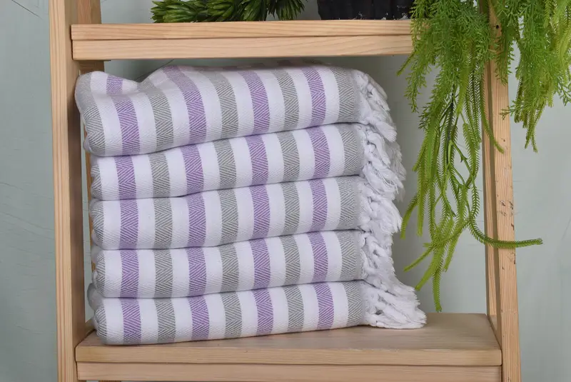 Embroidery Towels, 64x40 Cotton Striped Towel, Fouta towel, Beach Towel Bulk, Bachelor Bachelorette Party Favors, Turkish bath towel for spa - 1