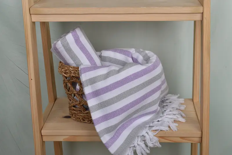 Embroidery Towels, 64x40 Cotton Striped Towel, Fouta towel, Beach Towel Bulk, Bachelor Bachelorette Party Favors, Turkish bath towel for spa - 4