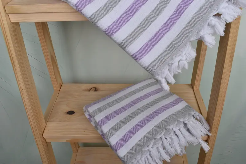 Embroidery Towels, 64x40 Cotton Striped Towel, Fouta towel, Beach Towel Bulk, Bachelor Bachelorette Party Favors, Turkish bath towel for spa - 5