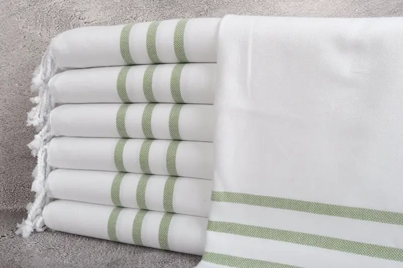 Bridesmaid Gift, Xmas Gifts, Turkish Towel Hand Towel, Gift Boxes Tea Towels, Personalized Hand Towel, Personalized Gift, 40x24 Cotton Striped Towel - 1