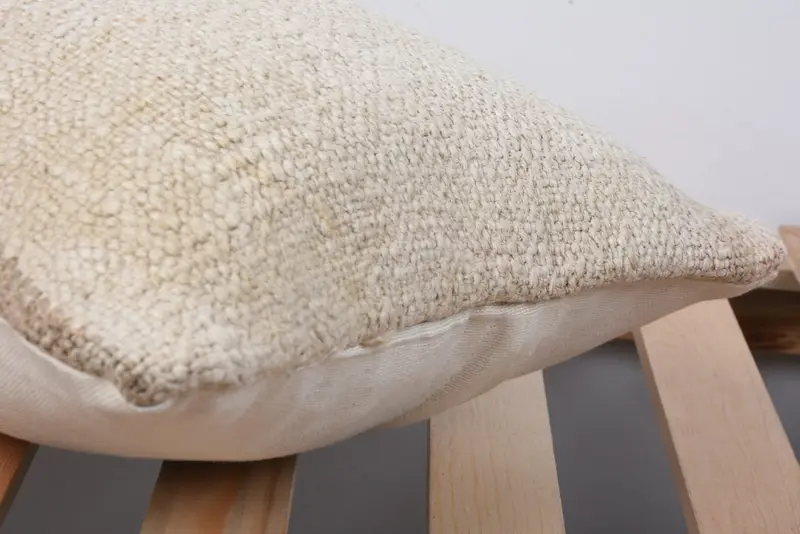 Vintage Pillow, Wholesale Pillow, Pillow Sham, Pillow for Couch, Farmhouse Cushion Case, 12x20 Beige Pillow Cover, Handmade Kilim Cushion - 7