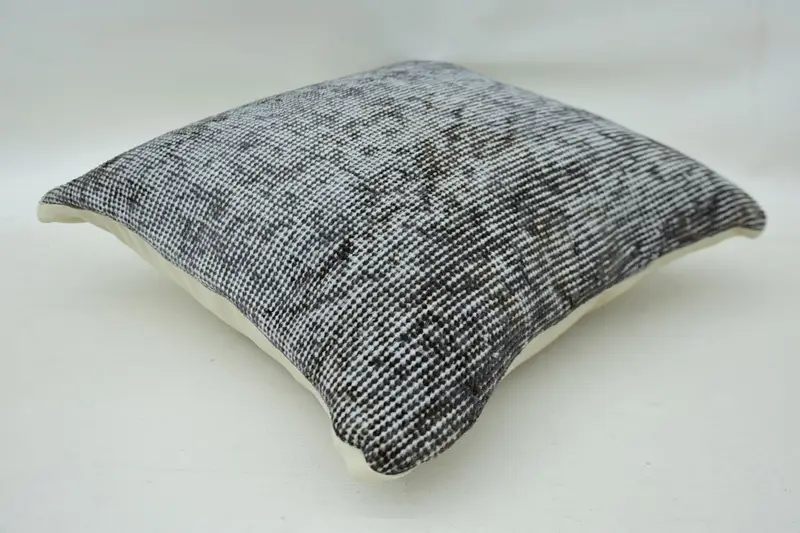 Kilim Pillow, 16x16 Brown Pillow, Gift Pillow, One Of A Kind Cushion, Outdoor Throw Pillow, Vintage Kilim Throw Pillow, Pillow Case - 5