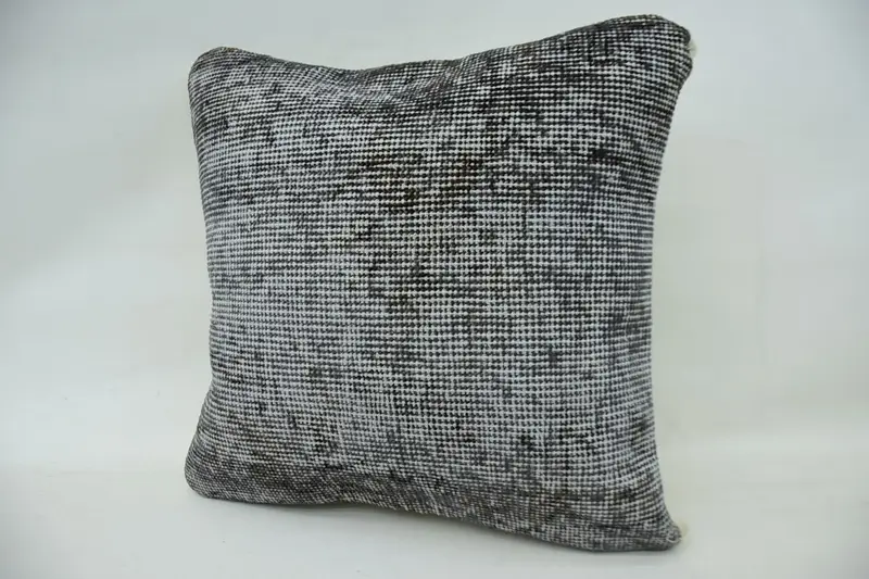 Kilim Pillow, 16x16 Brown Pillow, Gift Pillow, One Of A Kind Cushion, Outdoor Throw Pillow, Vintage Kilim Throw Pillow, Pillow Case - 3