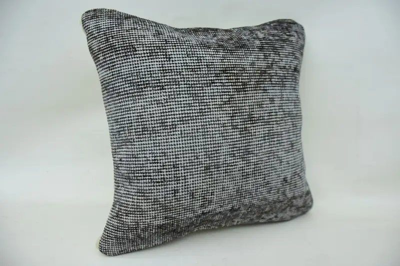 Kilim Pillow, 16x16 Brown Pillow, Gift Pillow, One Of A Kind Cushion, Outdoor Throw Pillow, Vintage Kilim Throw Pillow, Pillow Case - 2