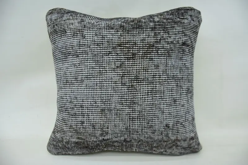 Kilim Pillow, 16x16 Brown Pillow, Gift Pillow, One Of A Kind Cushion, Outdoor Throw Pillow, Vintage Kilim Throw Pillow, Pillow Case - 1
