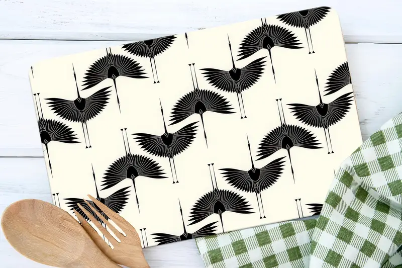 Naturel アオサギからインスピレーションを得たガラスまな板、強化安全設計