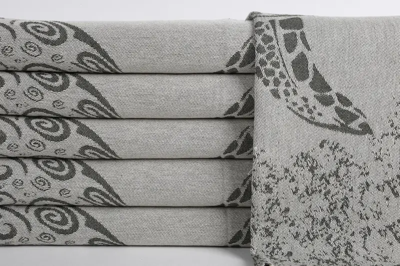 Summer Gift, Personalized Kitchen Towel, Monogram Dish Towel, Small Bath Towels, 36x18 Cotton Carretta Patterned Towel, Personalized Dish Towel - 1