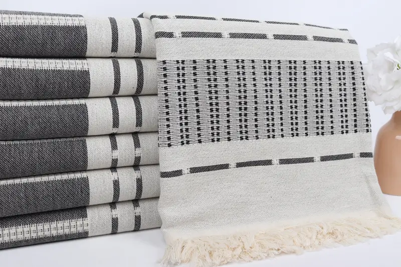 68x36 Cotton Striped Towel, Organic Towel, Maid Of Honor Gift, Beach towel, Personalized Turkish Beach Towel, Turkish hand towel, Turkish bath towel - 2