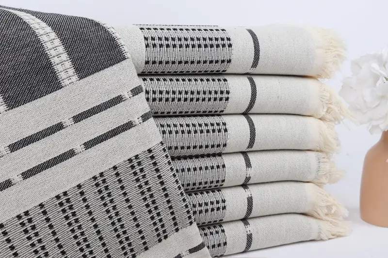 68x36 Cotton Striped Towel, Organic Towel, Maid Of Honor Gift, Beach towel, Personalized Turkish Beach Towel, Turkish hand towel, Turkish bath towel - 1