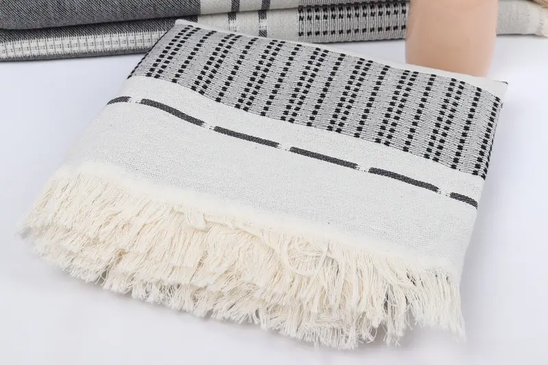 68x36 Cotton Striped Towel, Organic Towel, Maid Of Honor Gift, Beach towel, Personalized Turkish Beach Towel, Turkish hand towel, Turkish bath towel - 5