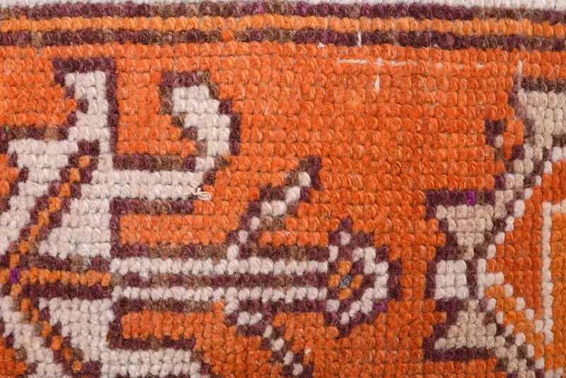 Turkish Kilim Pillow, Decorative Throw Pillow, Boho Pillow, Pillow for Sofa, 18x18 Orange Pillow Cover, Bolster Throw Pillow, Cushion Case - 3