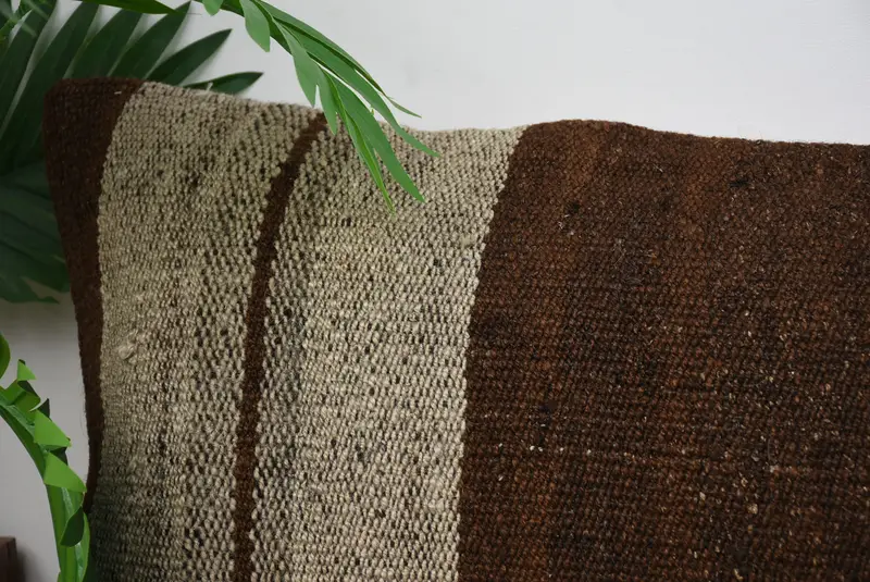 Kilim Pillow, Cushion Case, 16x48 Beige Cushion, Gift Pillow, Turkish Pillow, Pattern Throw Pillow Cover, Pattern Throw Cushion Cover - 2