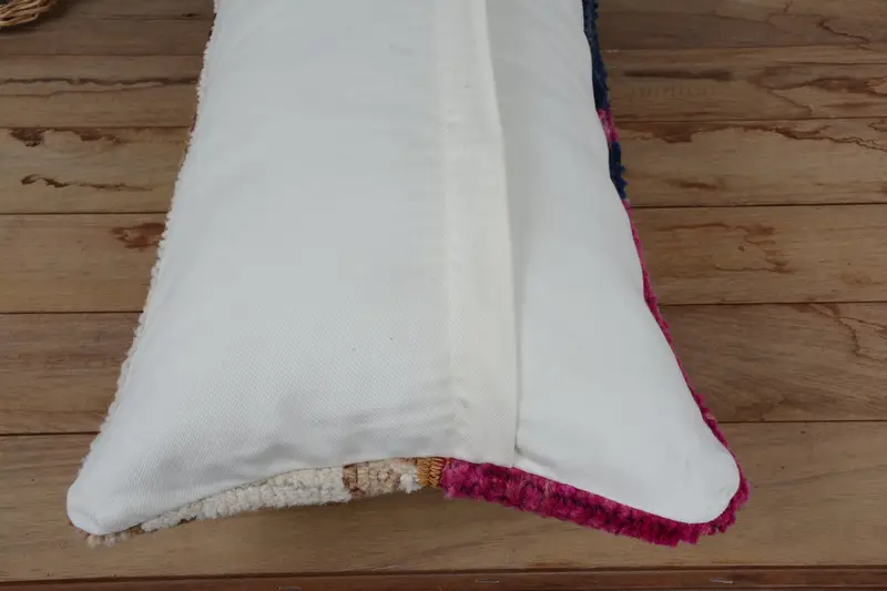 Vintage Kilim Throw Pillow, Cushion Cover, Home Decor Pillow, 12x24 Purple Pillow Case, Kilim Cushion Sham, Nomadic Pillow Case - 6